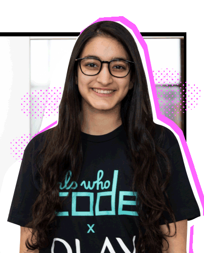 Ayushe featured by Olay and Girls Who Code